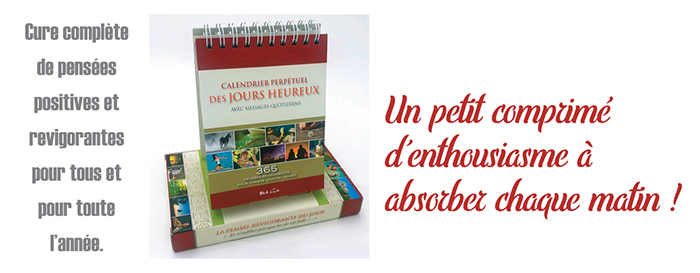 CALENDRIER DES JOURS HEUREUX 